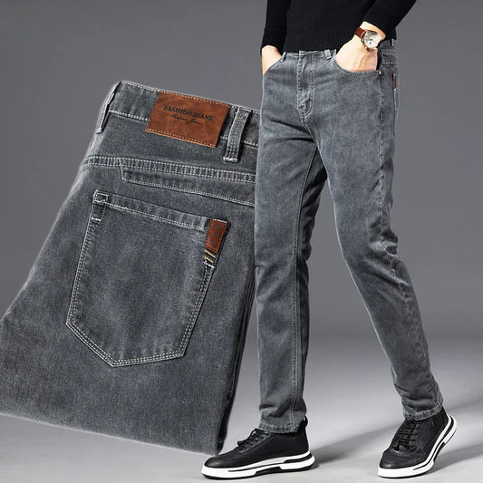 Men’s Straight Stretch Denim Jeans