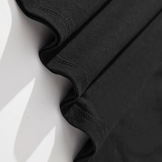 Men's Oversized Cotton T-Shirt – Letter Print, Breathable & Casual